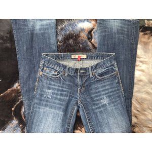 BKE STELLA Distressed Low Rise Bootcut Jeans 28